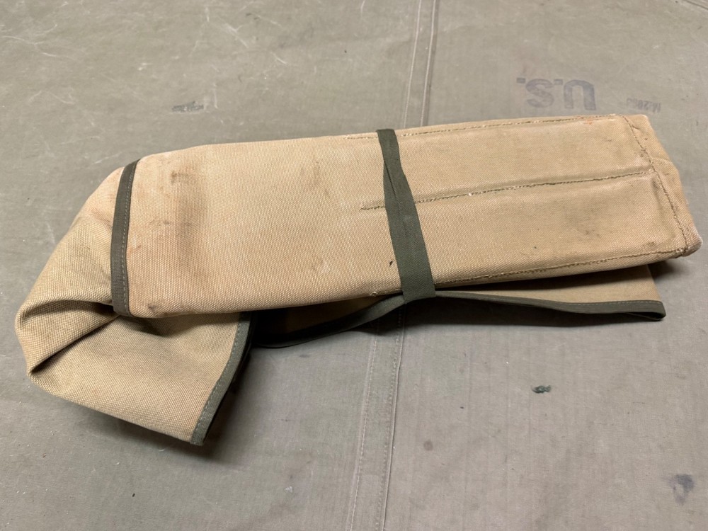 ORIGINAL WWII US ARMY M1937 BUTCHER OUTFIT KNIVES UTENSILS ROLL W/ INSERTS