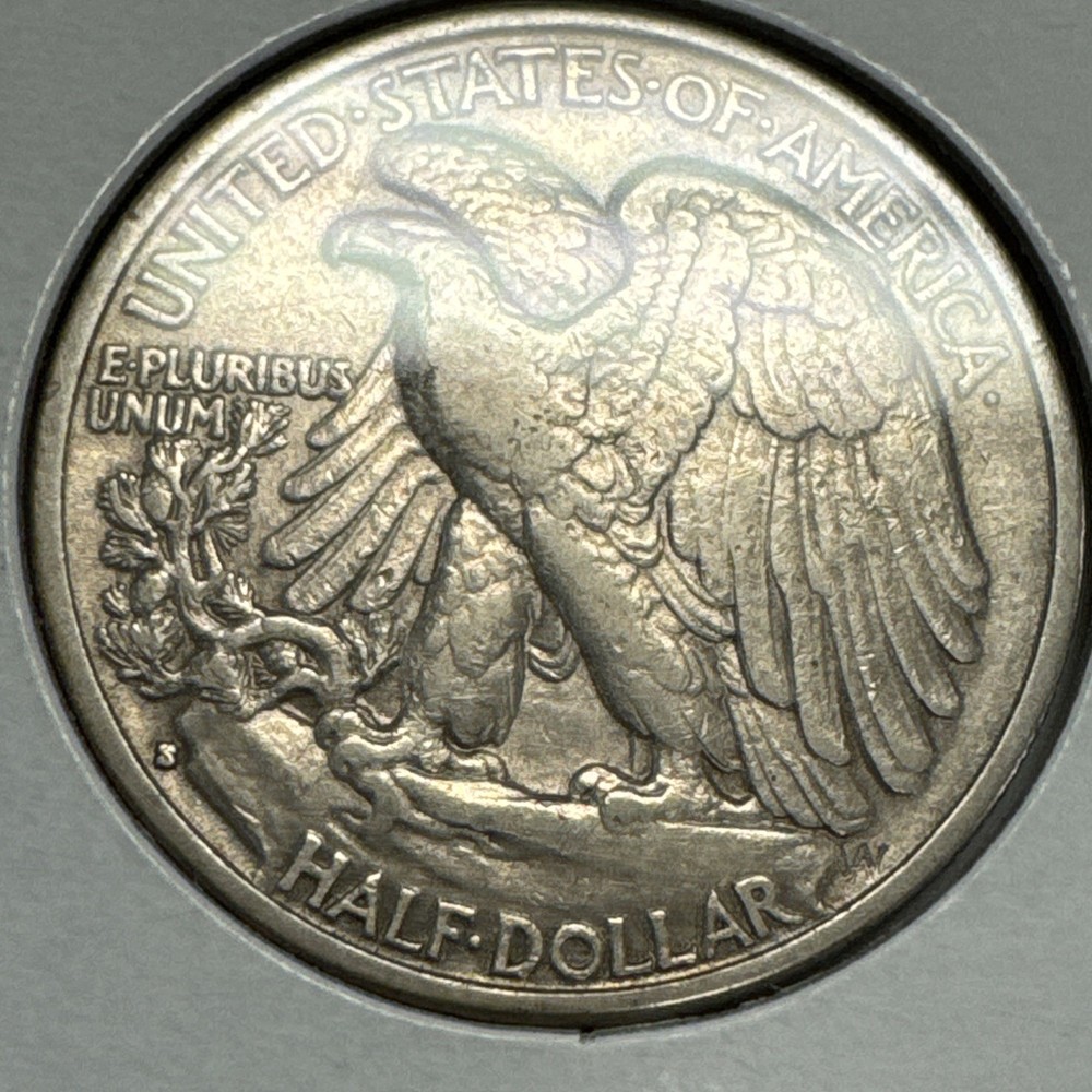 1933-S Walking Liberty Half Dollar XF+