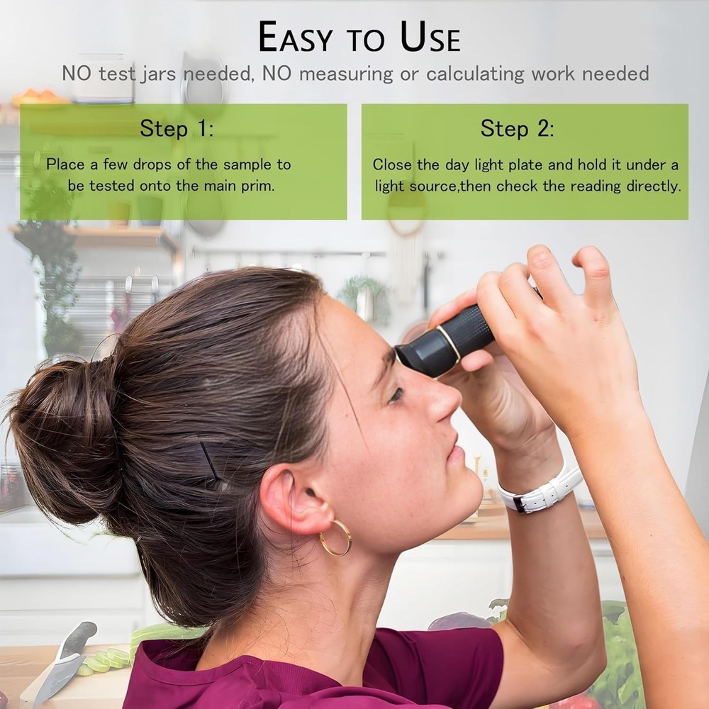 Professional Handheld Refractometer with Automatic Temperature Compensation