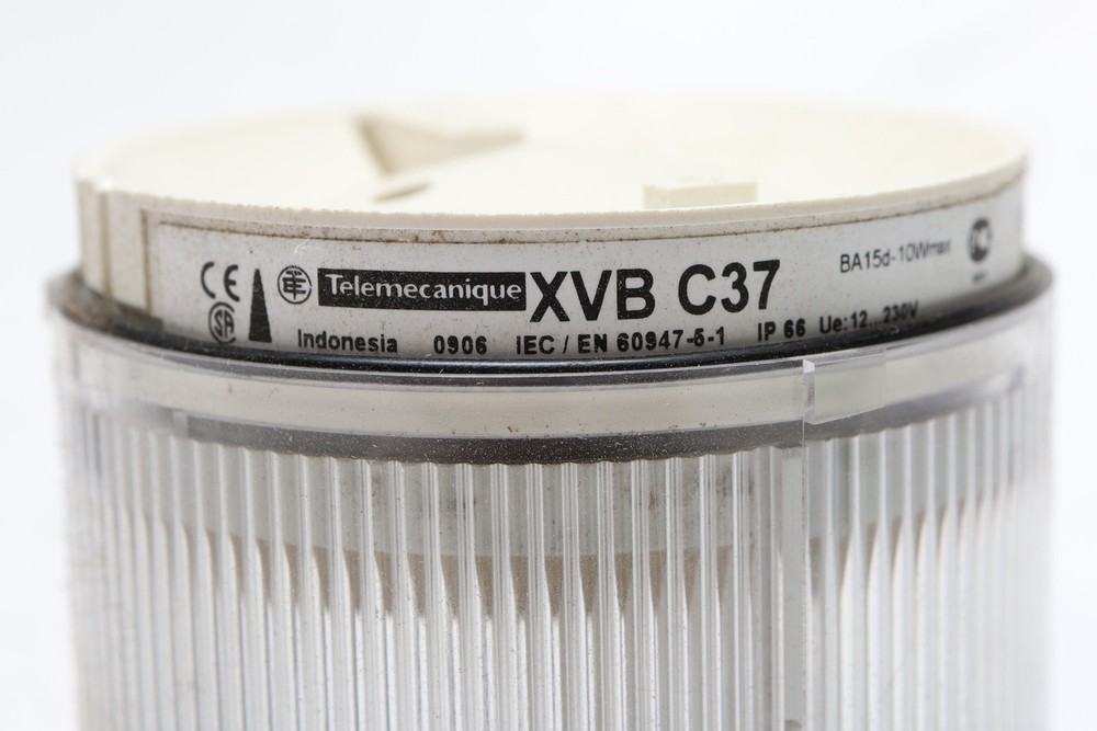 Telemecanique/Schneider Electric XVBC37 Stack Light, Clear