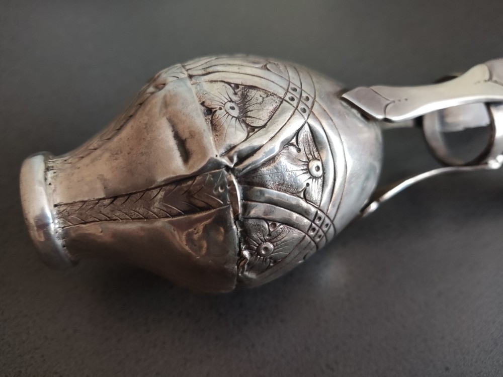 Antique Silver Mate Creole Silverware Three Legs Embossed