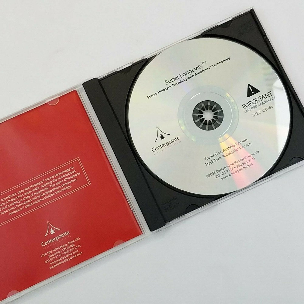 SUPER LONGEVITY Opening Yourself Better You CD Holosync Autofonix