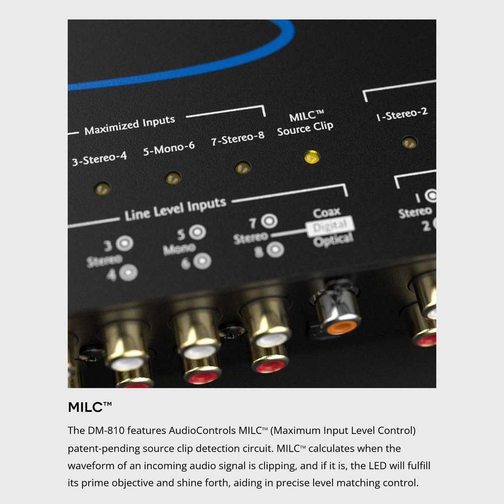AudioControl DM-810 DSP Matrix Digital Signal Processor 8-CH Input/10-CH Output