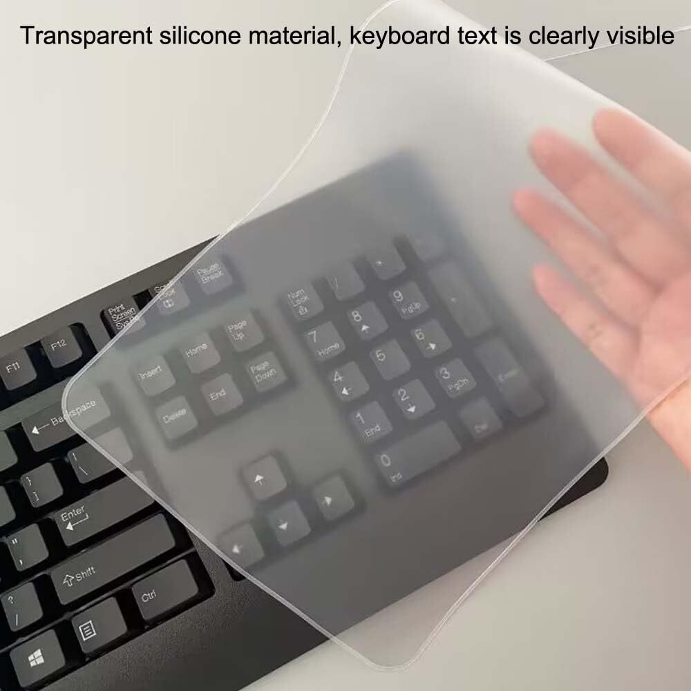 Clear Desktop Computer Keyboard Protector Cover for PC 104/107 Keys
