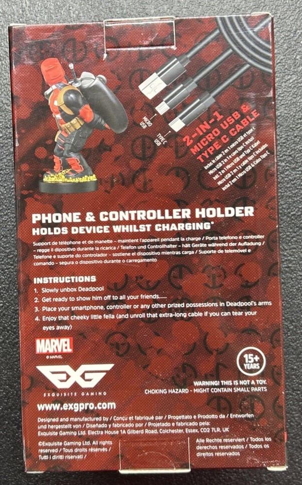 Cable Guys Deadpool Phone And Controller Holder Sealed NIB