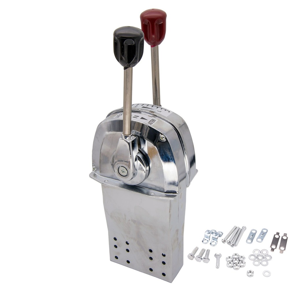 Boat Dual Control Lever Single Engine Remote Control Box for Outboard Inboard