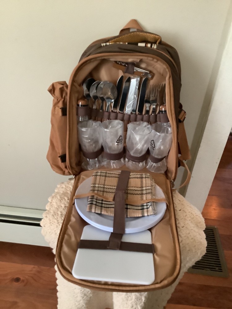 Apollo Walker Picnic Backpack Bag - Brown