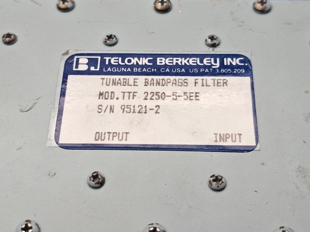 Telonic TTF2250-5-5EE TUNABLE BANDPASS FILTER