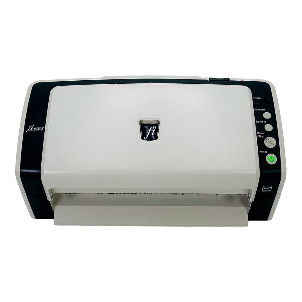 Fujitsu Fi-6130Z Duplex Pass-Through Document Color Scanner w/Bundle TESTED