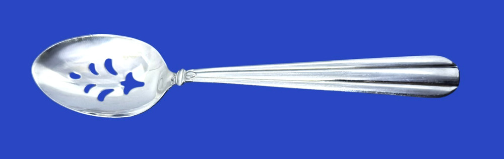 Oneida TENNYSON Community Stainless Flatware -- Pierced Serving Spoon 8 1/2"