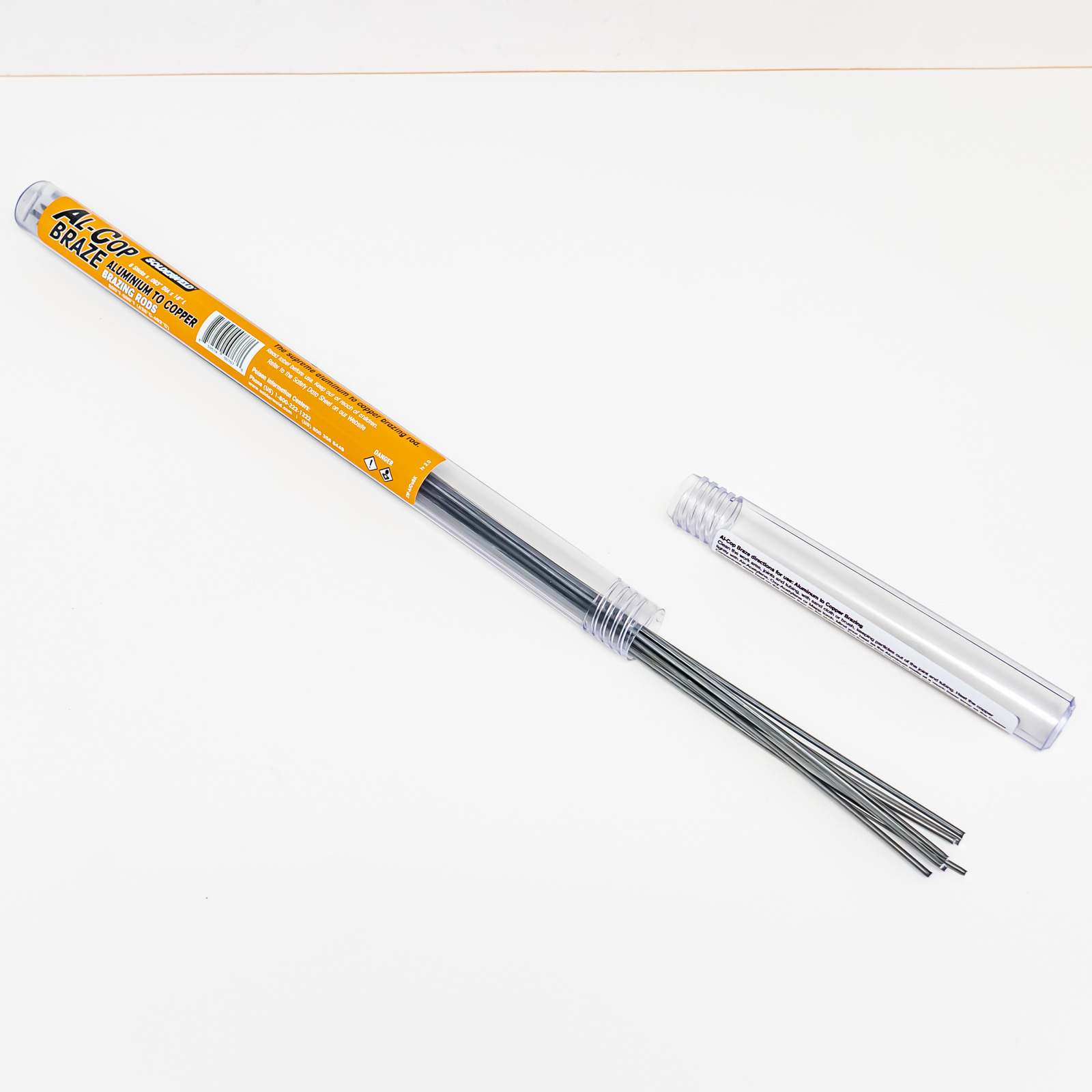 Solderweld SW-ALCU8K Al-Cop Braze Aluminum to Copper Brazing 8 18" Rods per pack