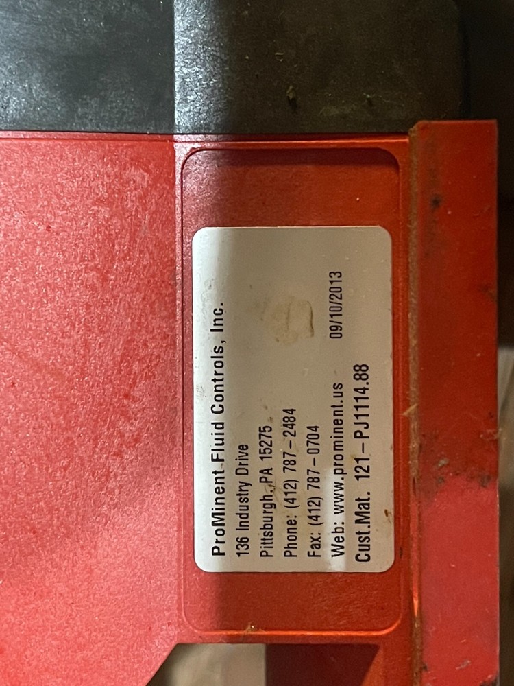CNPA1601NPB200D01 Dosing Metering Pump Concept plus ProMinent Fluid Controls