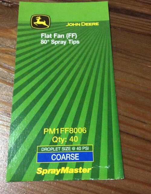 John Deere Number 6 Spray Tips 80 Degree 5 Pack