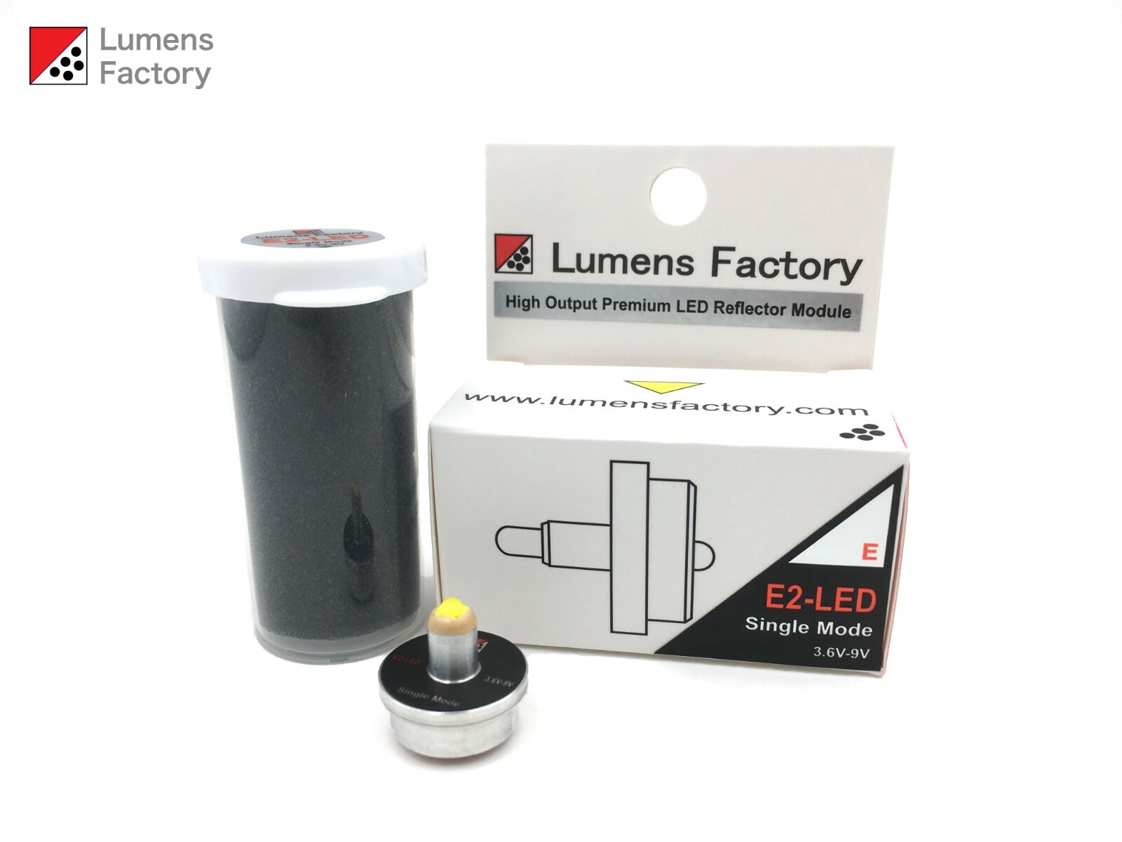 1 Mode LED Assembly for Surefire E2, E2E, E2D, E2O, M600B. 3.6V-9V. New Gen 6.