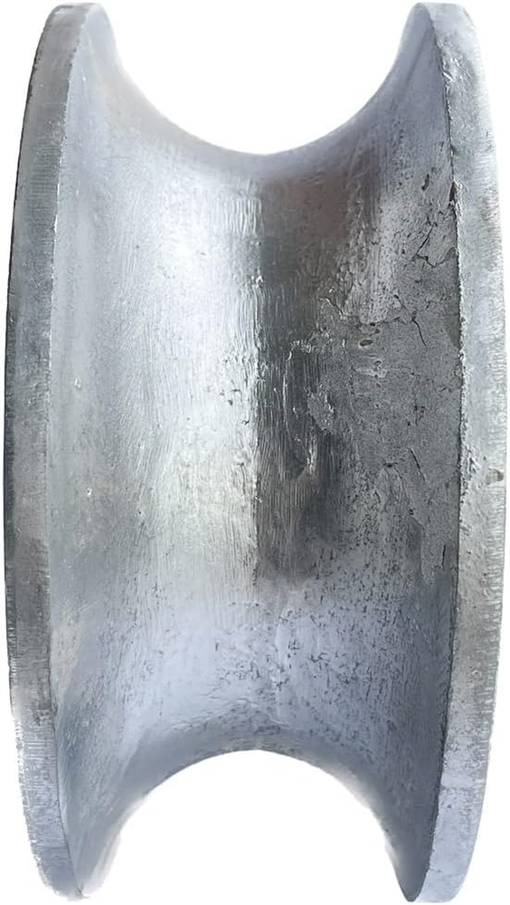 2 Pcs Replacement Chain Link Gate U-Groove Pipe Wheels Galvanized Steel Rolling