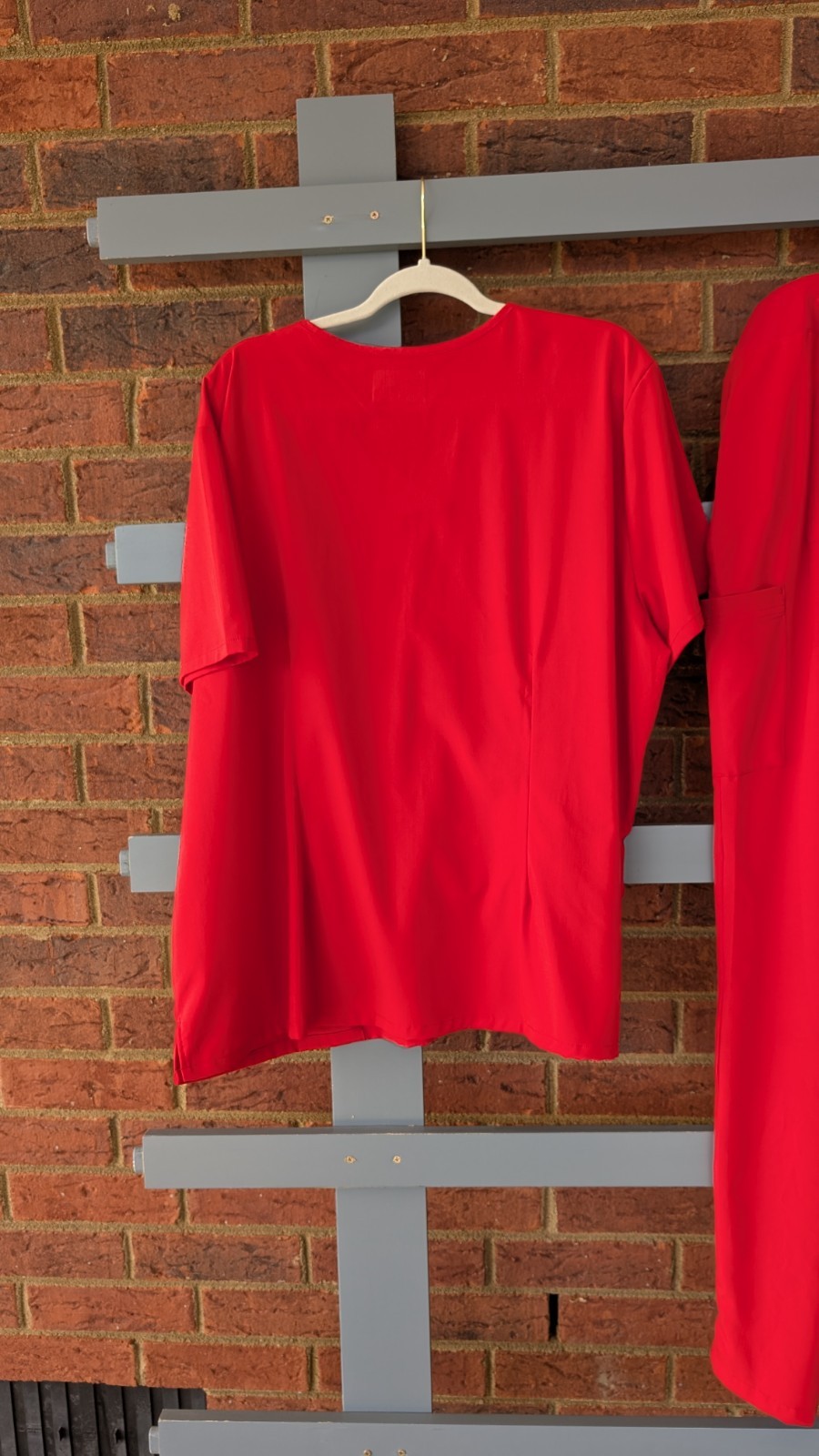 Hypothesis Scrub Set 3XL Red Drawstring Tall Pants and Top