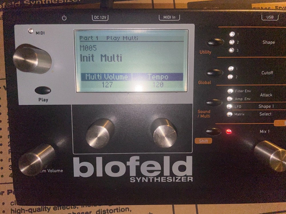 Waldorf Blofeld Desktop Synthesizer - Black (Shadow Edition)