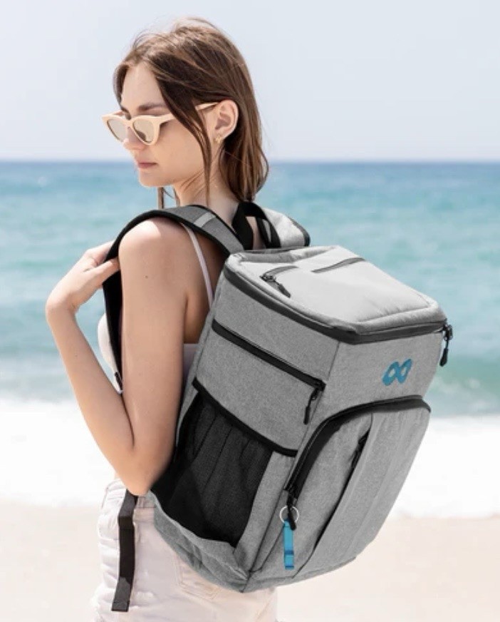 NEW $63.99 Large Capacity Gray Cooler Backpack