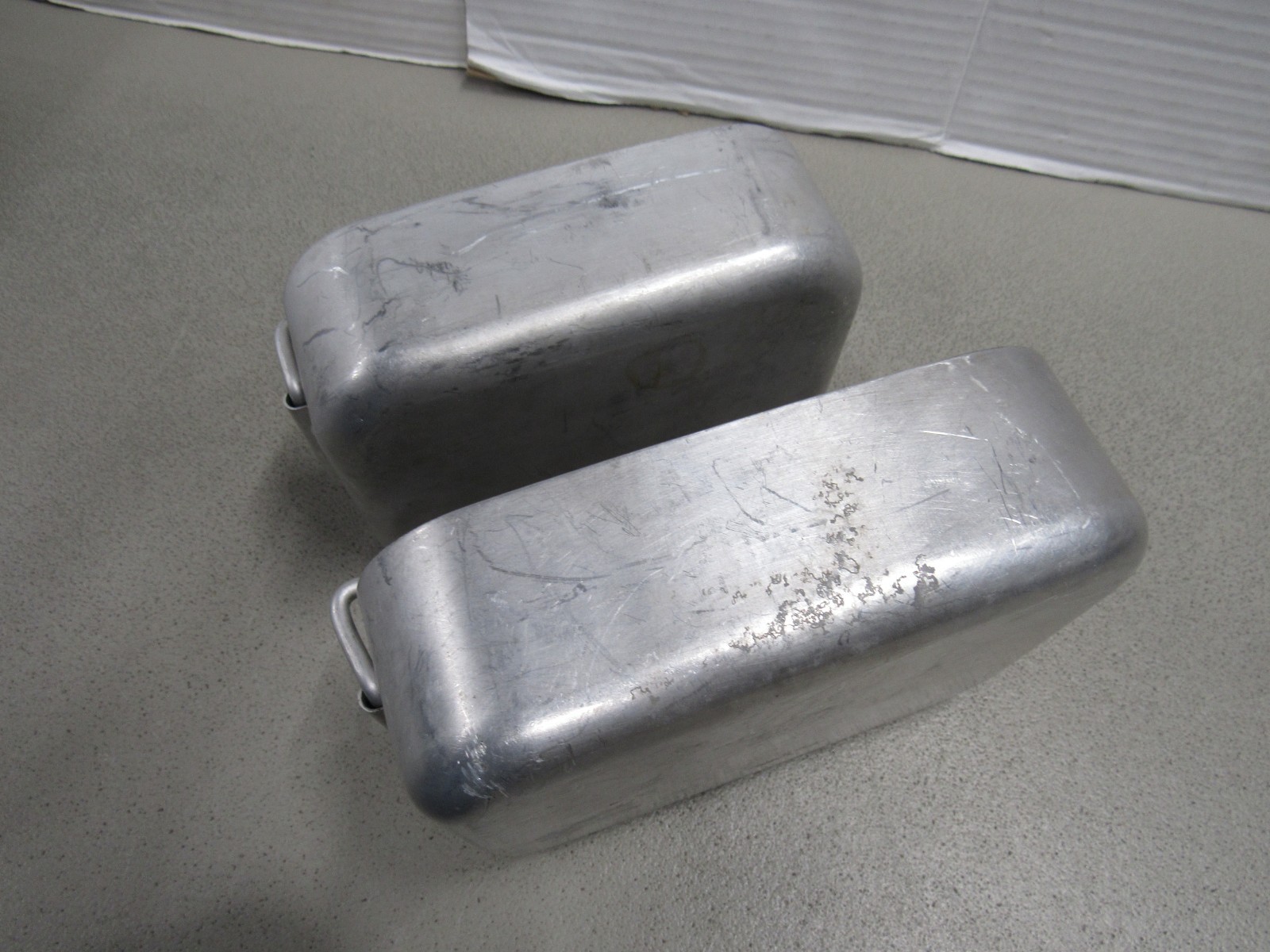 1981 Dutch Military Mess Kit Cooking Set 2 Piece Aluminum Pans Marked KL 81