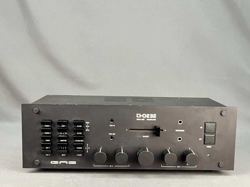 Vintage GAS THOEBE SERVO-LOOP Preamplifier AC100V; Tested