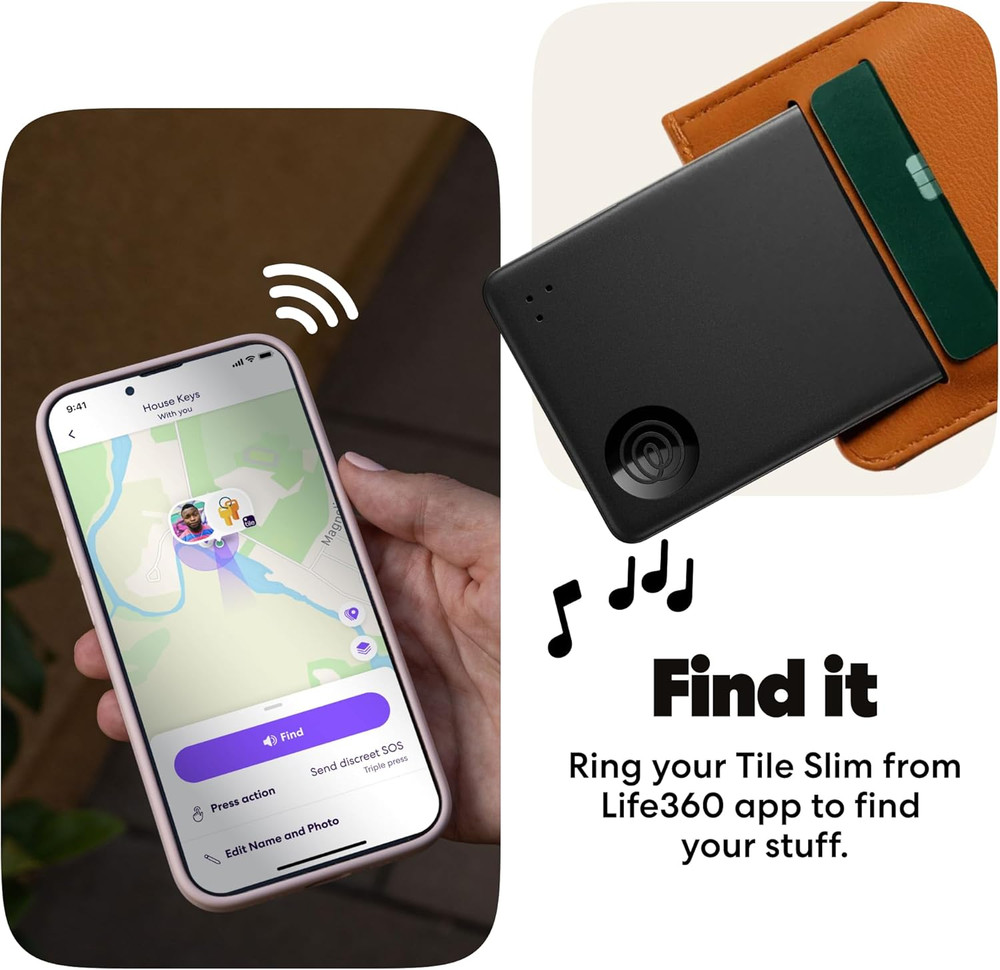 Tile Bluetooth Tracker Starter Pack for Keys and Wallets, 2-Pack