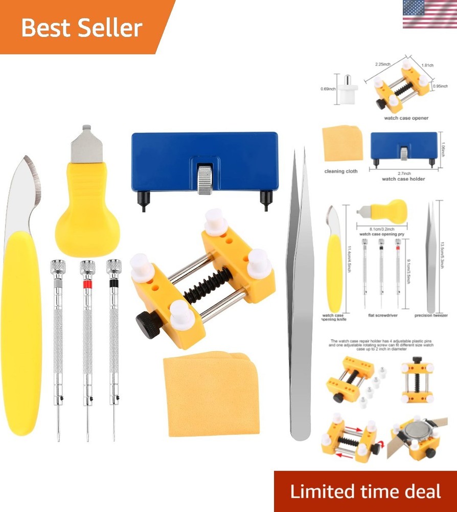 Comprehensive Watch Battery Replacement Kit - 9 Professional Tools for Everyone