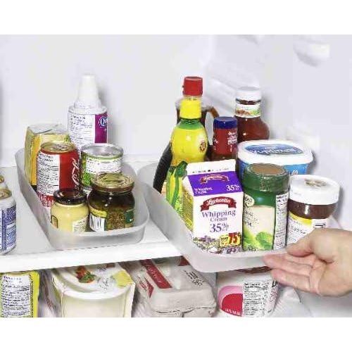 Jumbl Rolling Fridge Bin: Effortless Access & Organization (13"L x 10"W)