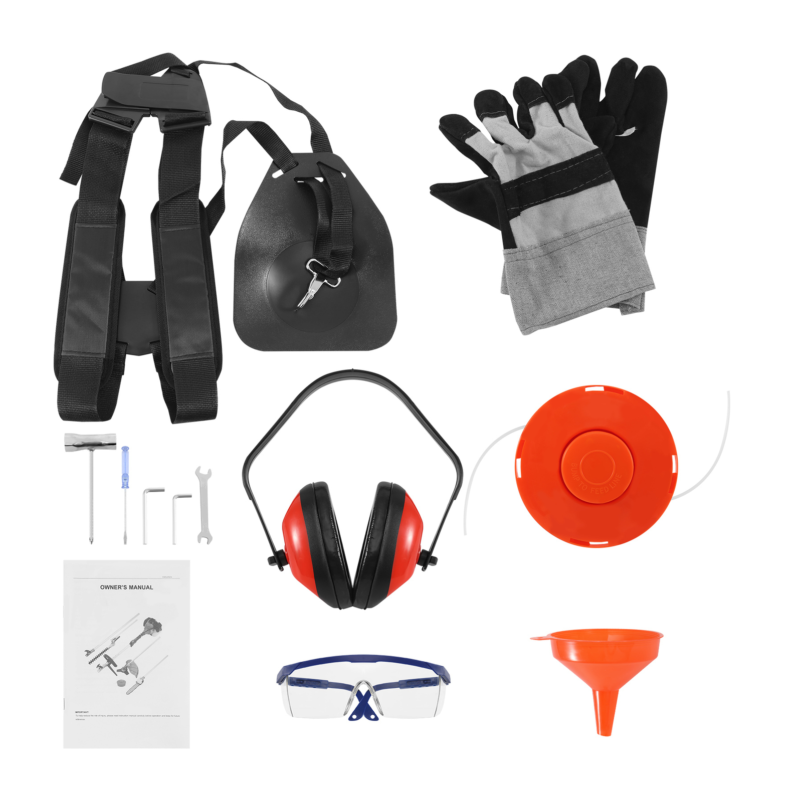 52CC 5 in 1 Gas Pole Saw Brush Cutter Gas Hedge Trimmer for Tree Weed Multi Tool