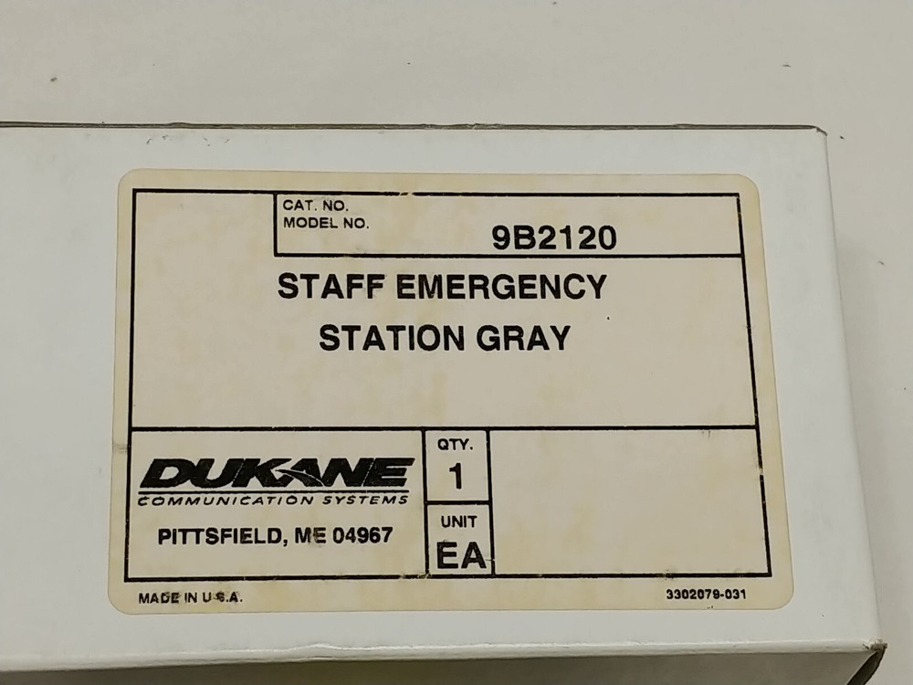 Dukane 9B2120 Staff Emergency Station