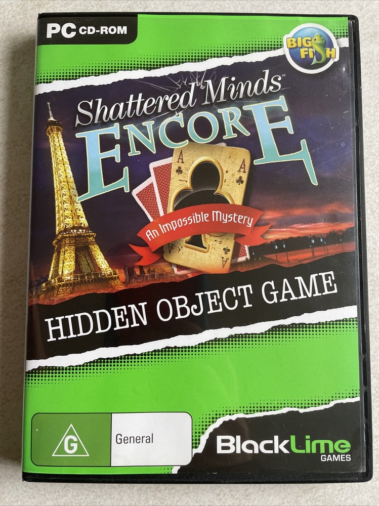 Shattered Minds - Encore - PC CD-ROM - Hidden Object Game - Big Fish Games