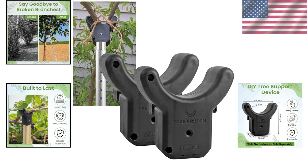Heavy Duty Tree Crutches 2-Pack: Protect Fruit Trees from Snow & Weight