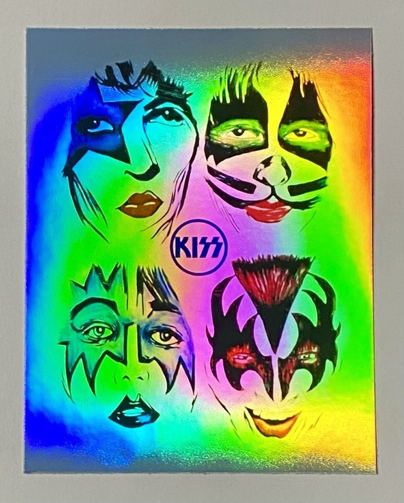 KISS 3.75” x 3” HOLOGRAPHIC Vinyl Sticker
