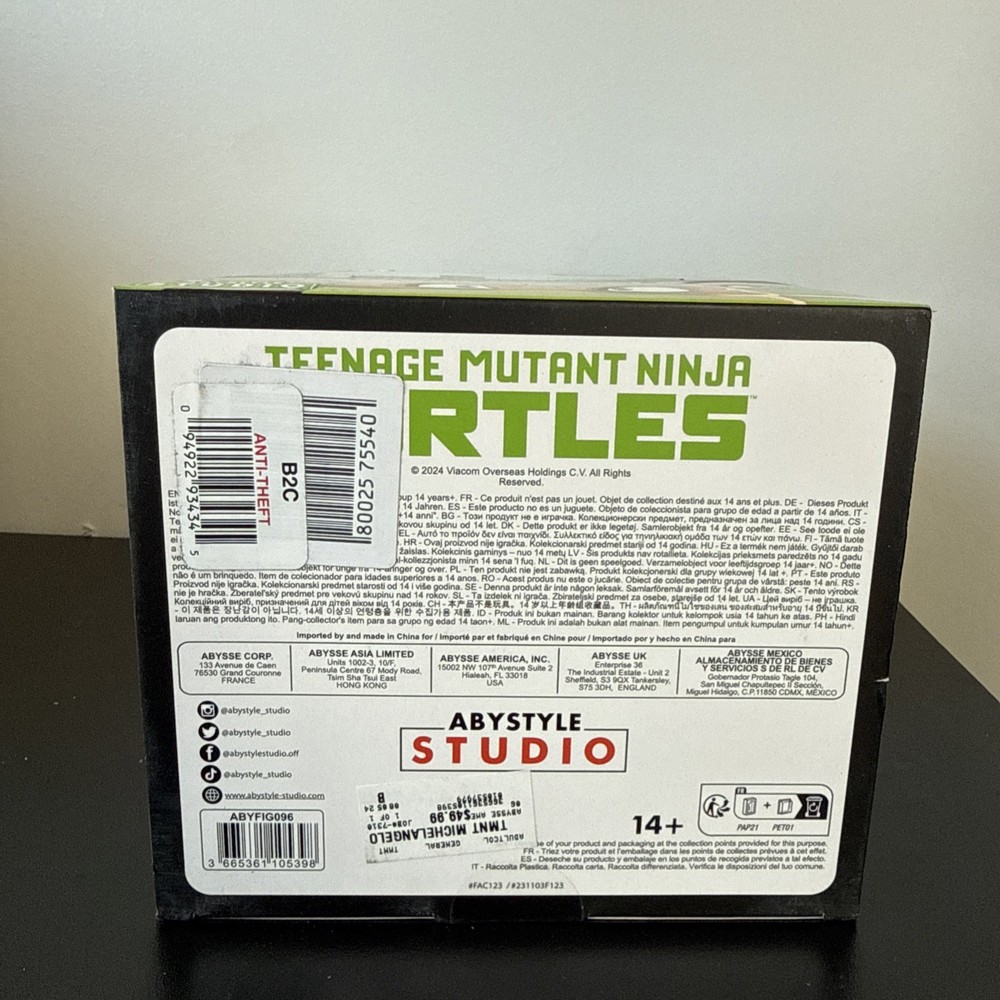 TMNT Michelangelo 7.7” Figure ABYstyle Studio SFC NEW
