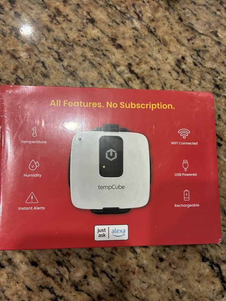 tempCube N1-W-Lite - WiFi Temperature & Humidity Sensor, White