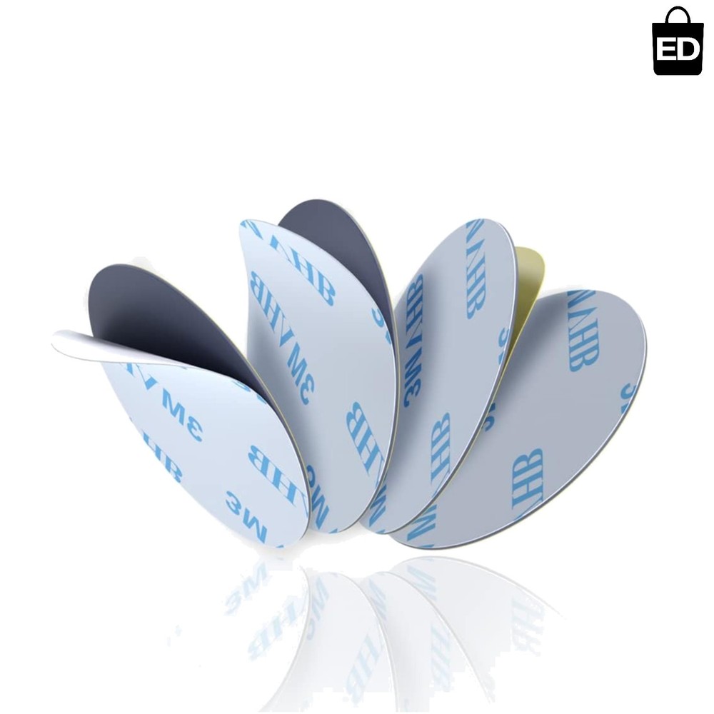 Durable Double-Sided Adhesive Circles – 4 Pack, Ideal for Various Surfaces