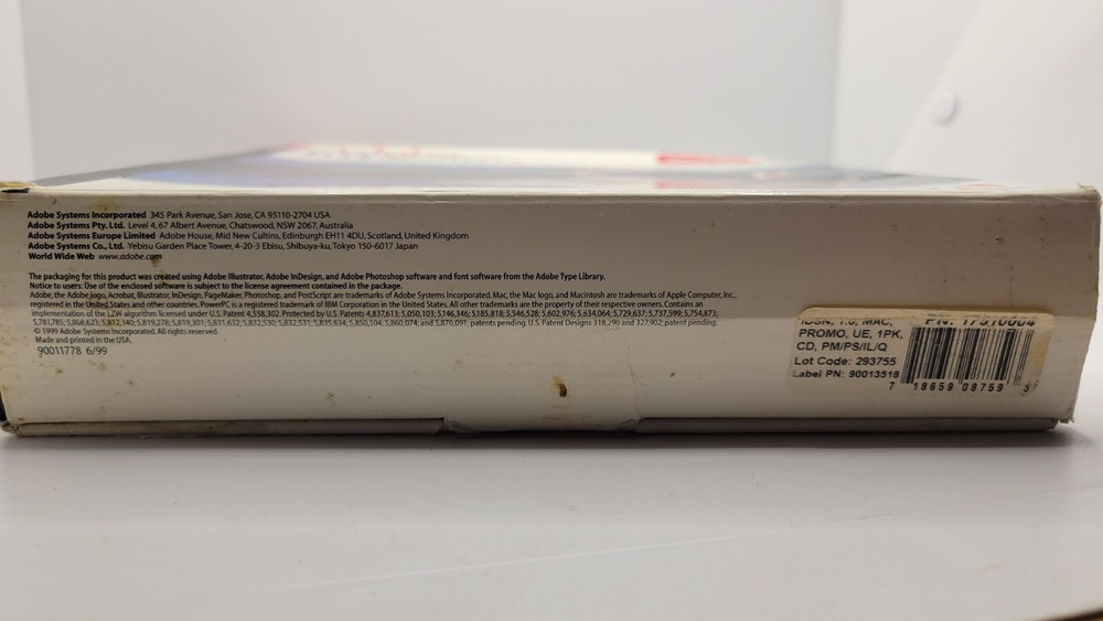 Adobe InDesign 1.0 For Macintosh Full Version Big Box Apple Computer USED READ