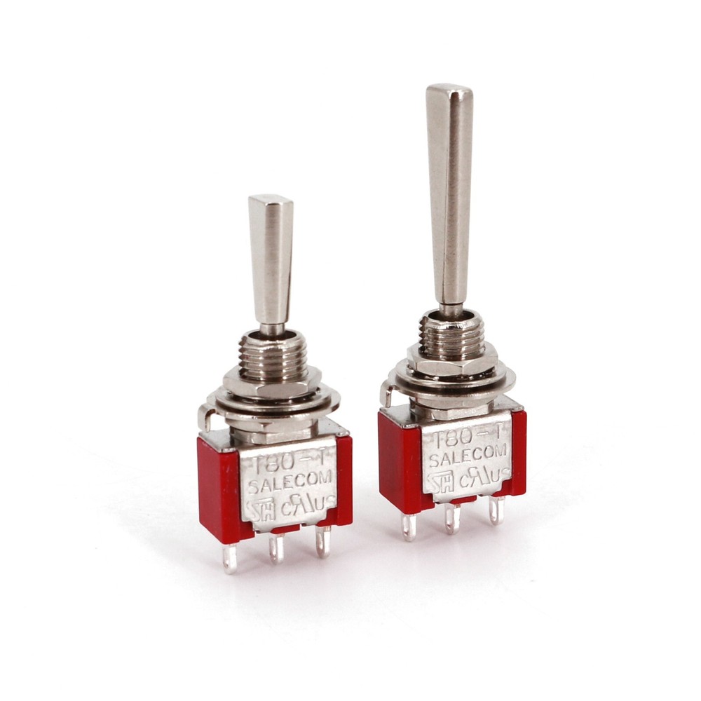 Salecom T80-T Series Flat Handle Mini Toggle Switch for Remote Control 5A/125V