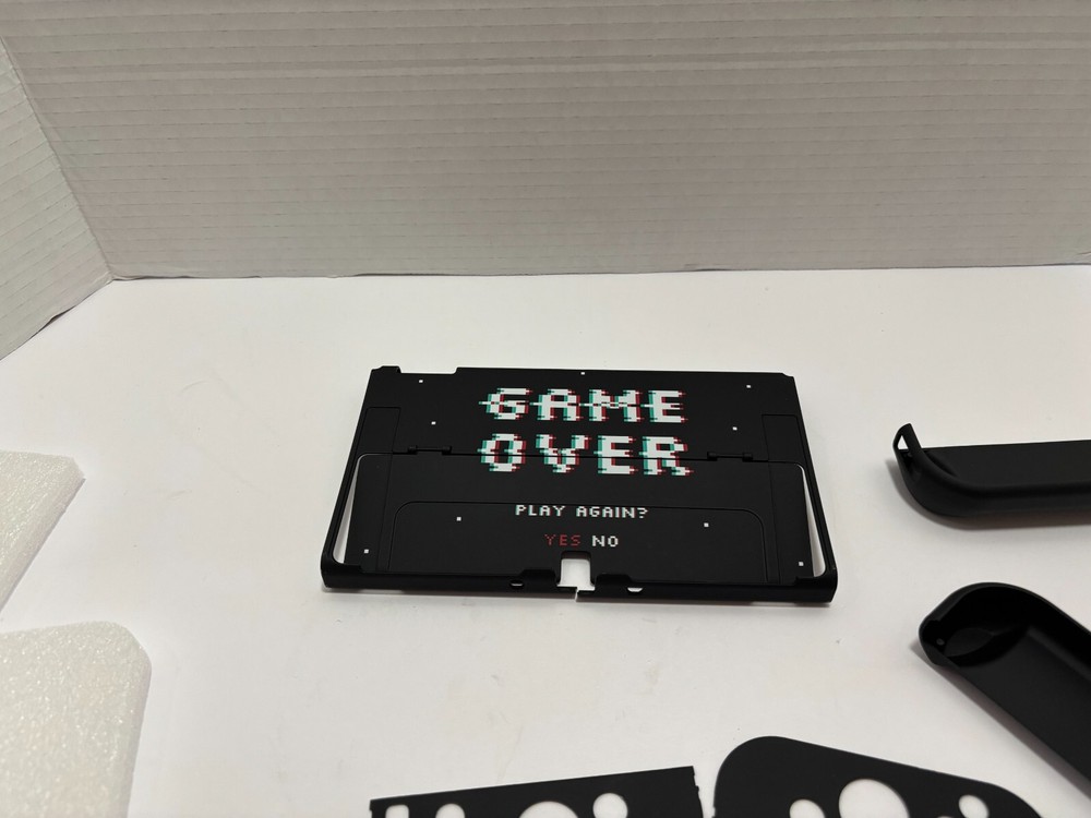 Game Over Switch Case | Dockable Kickstand Retro Arcade Space Black Hard Protect