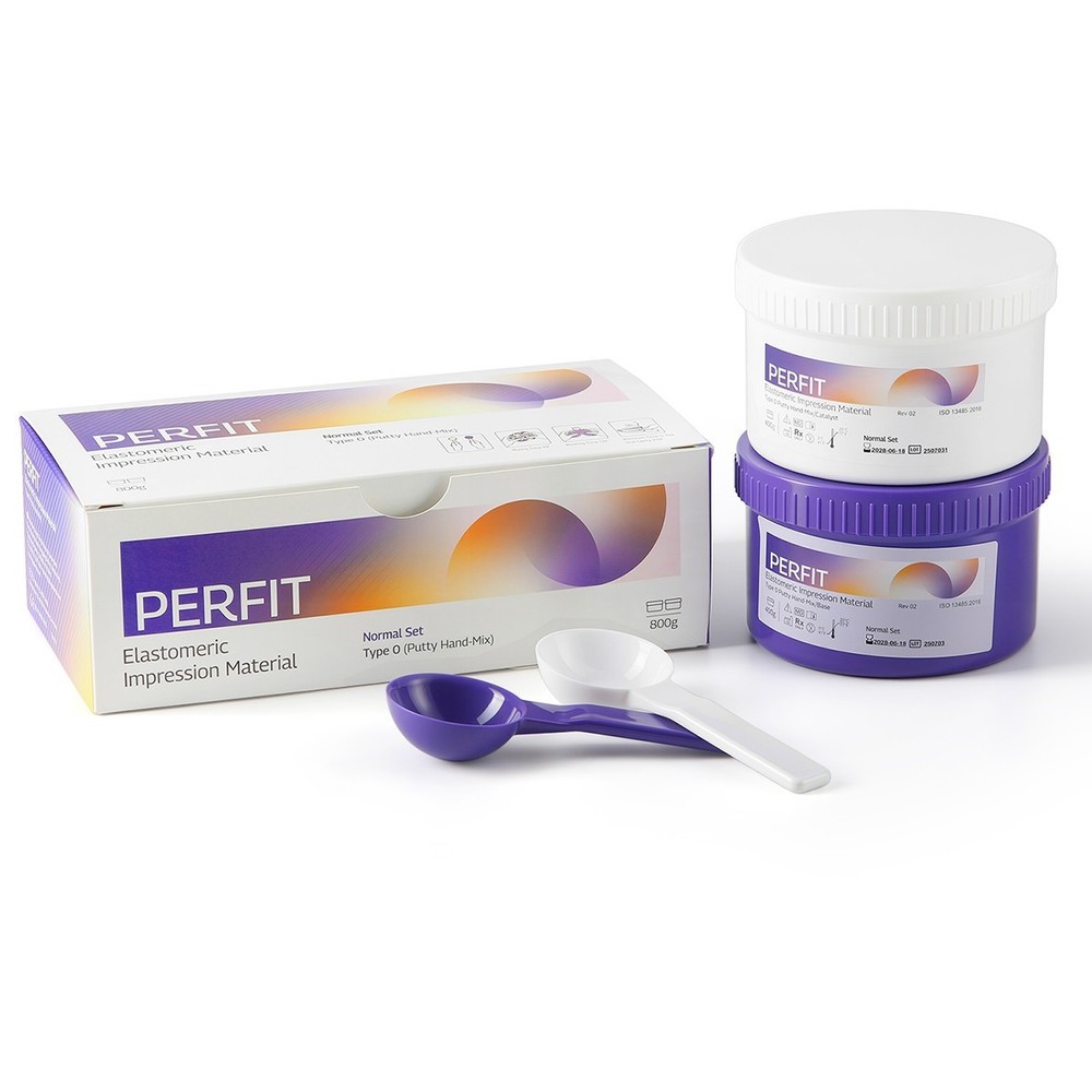 AZDENT Dental Impression Material Putty Normal/Fast Set Base+Catalyst Kit 400g*2