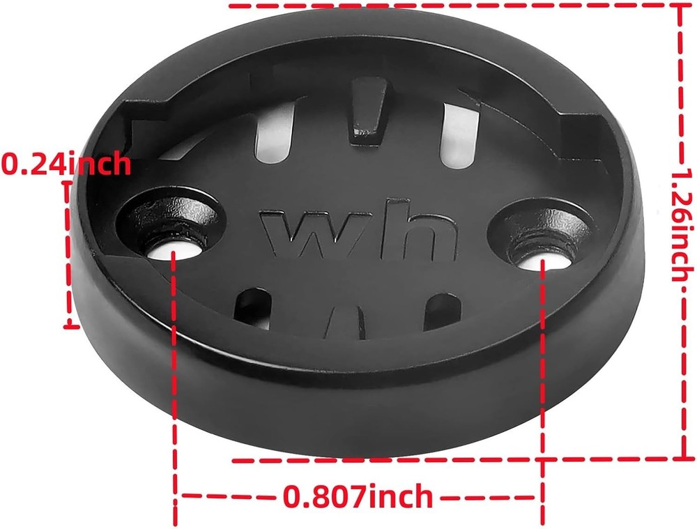Bike Computer Mount for Wahoo, 4 Pack Replacement Insert Adapter Compatible with