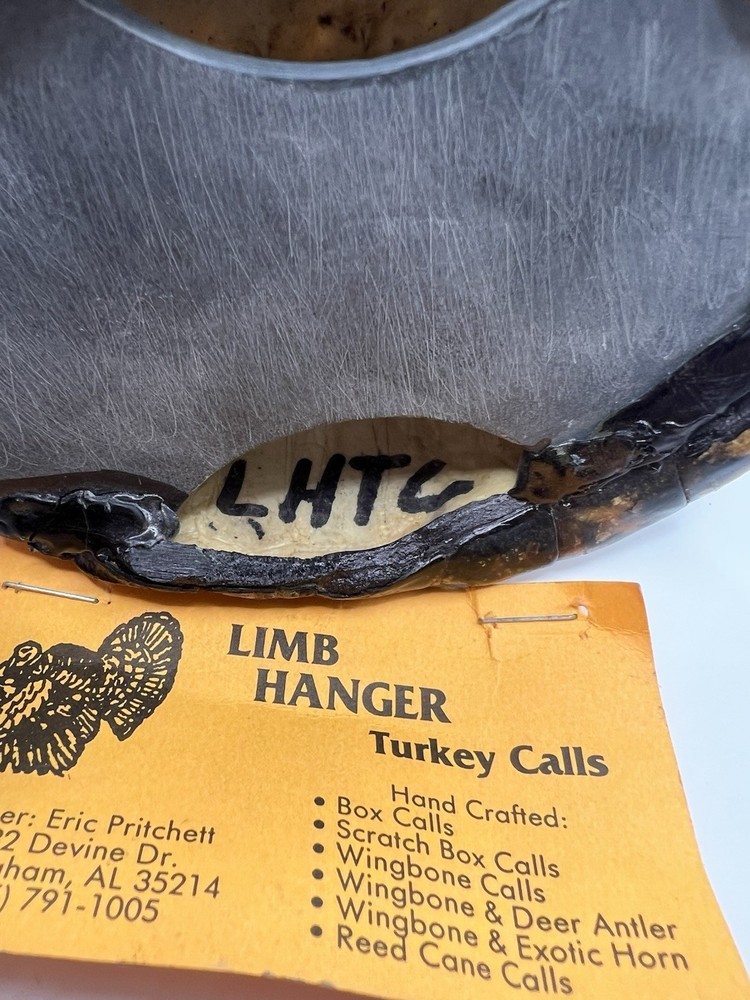 Limb Hanger “Turtle shell” Pot Turkey call Signed And Dated 1998 Eric Pritchett