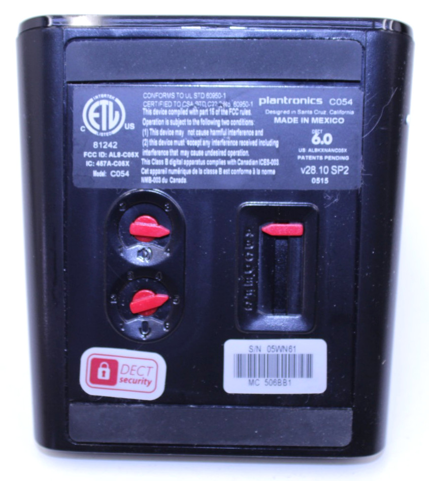 Plantronics CS540 C054 Headset Base Power Interface Cable - Tested