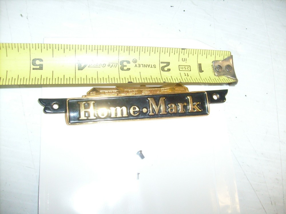 Vintage Home Mark Precision sewing machine NAME PLATE EMBLEM original