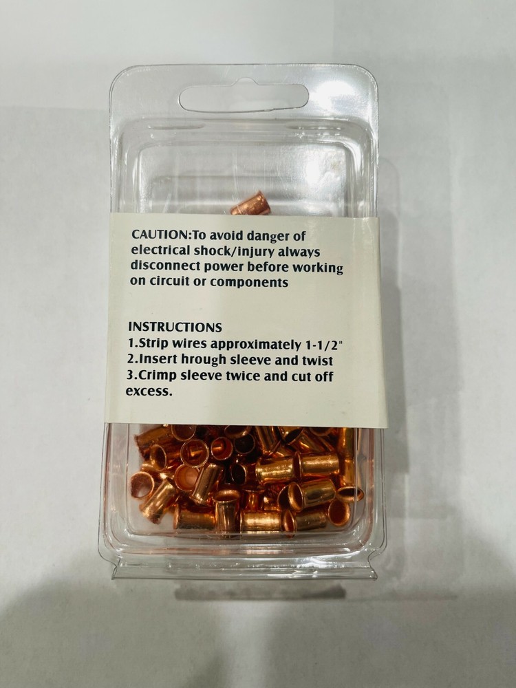 CRIMP SLEEVE  100 Connectors - 18-10AWG