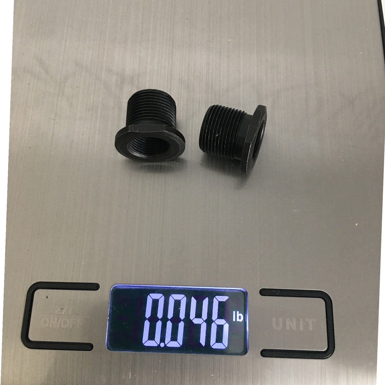 2 Pack Steel Thread Adapter 1/2x28 to 5/8x24 With 2 Crush Washer