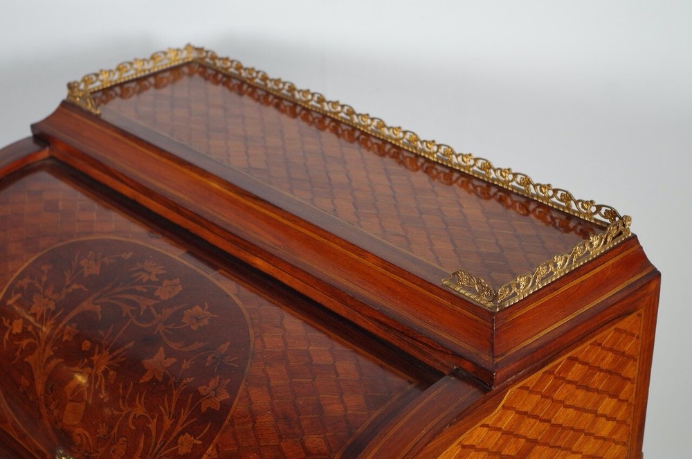 Transition Style Cylinder Desk
