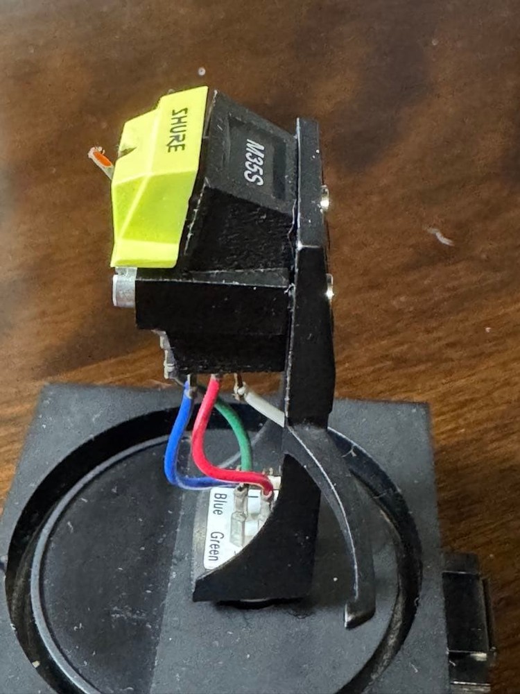 Shure M35S Cartridge w/ Technics Headshell - Tested Working