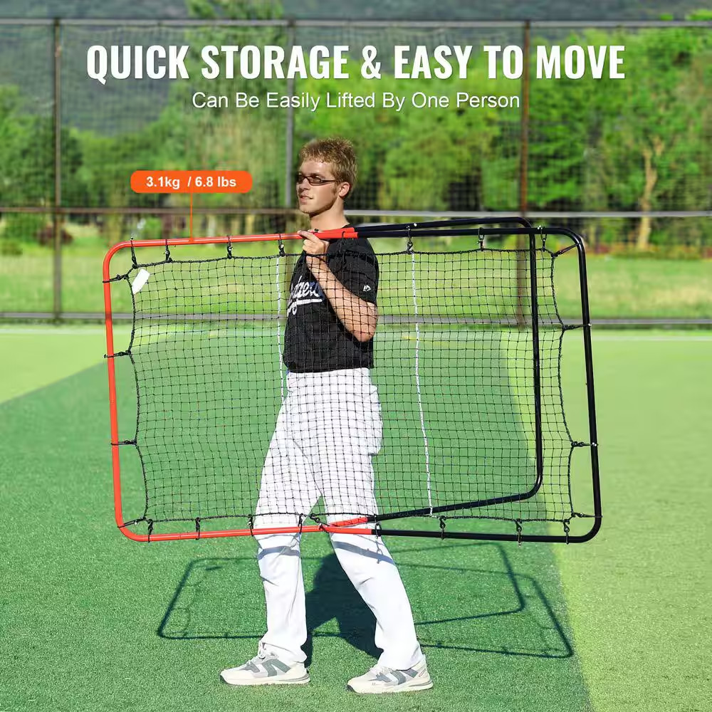Franklin Sports Baseball Rebounder Net - 3-Way Baseball + Softball Pitchback Net