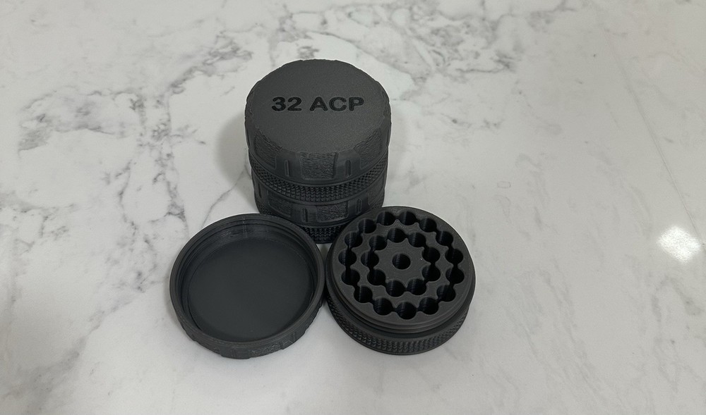 3 Pack of 32 ACP Ammo Puck – Compact, Stackable Storage for 25 Rounds