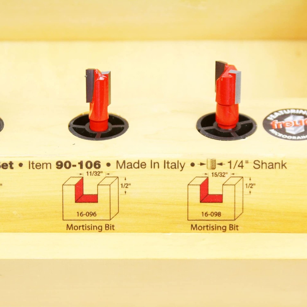 4 Piece Undersized Plywood Bit Set 1/4" Shank